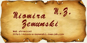 Miomira Zemunski vizit kartica